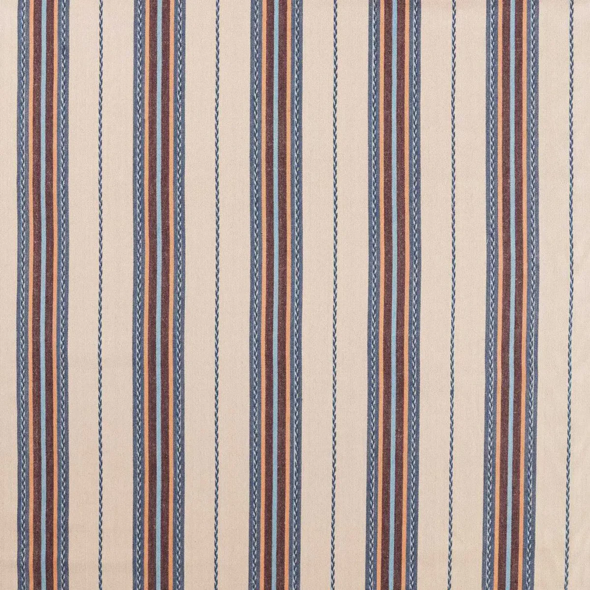 multicolour striped woven fabric from William Morris & Co