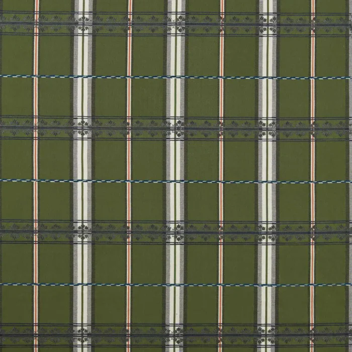 Hanover Check Fabric - Forest swatch