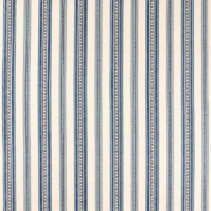 blue striped woven fabric from William Morris & Co