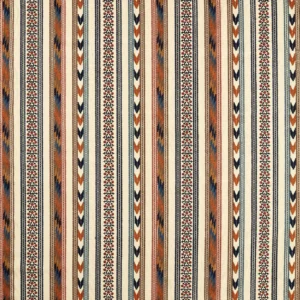 multicolour striped woven fabric from William Morris & Co