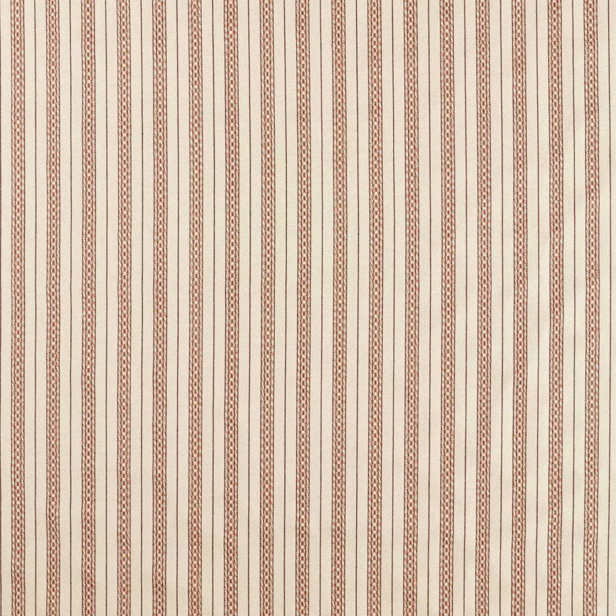 Elm Stripe Fabric - Apricot / Linen by neutral striped woven fabric from William Morris & Co