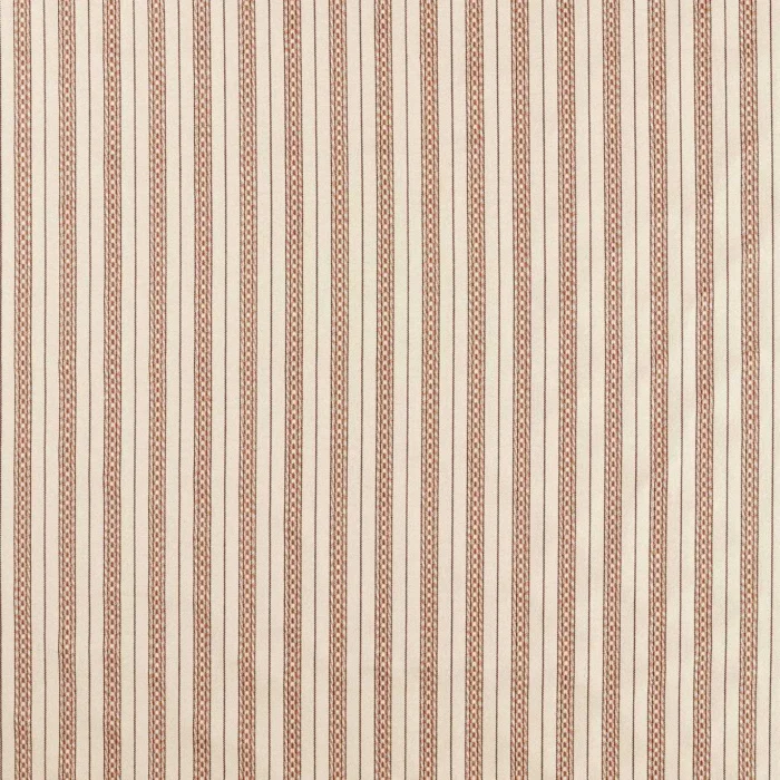 Elm Stripe Fabric - Apricot / Linen swatch