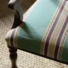 green striped chair with