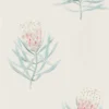 red botanical wallpaper from sanderson