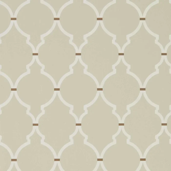 Empire Trellis Wallpaper -  Linen / Cream swatch