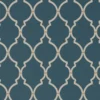 blue geometric wallpaper from sanderson