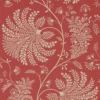 red botanical wallpaper from sanderson
