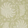 green botanical wallpaper from sanderson