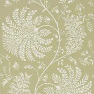 green botanical wallpaper from sanderson