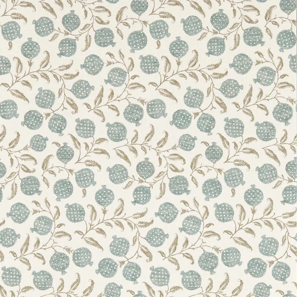 Anaar Wallpaper - Mineral by blue botanical wallpaper from sanderson