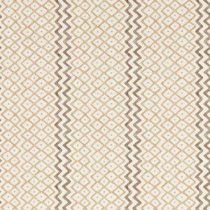 brown geometric wallpaper from sanderson