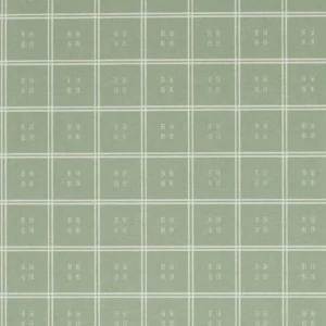 green checked wallpaper from sanderson