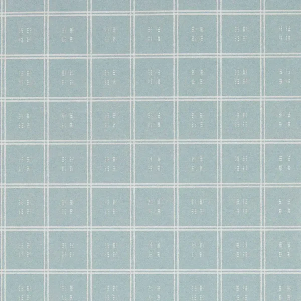 Malay Wallpaper - Porcelain by blue checked wallpaper from sanderson