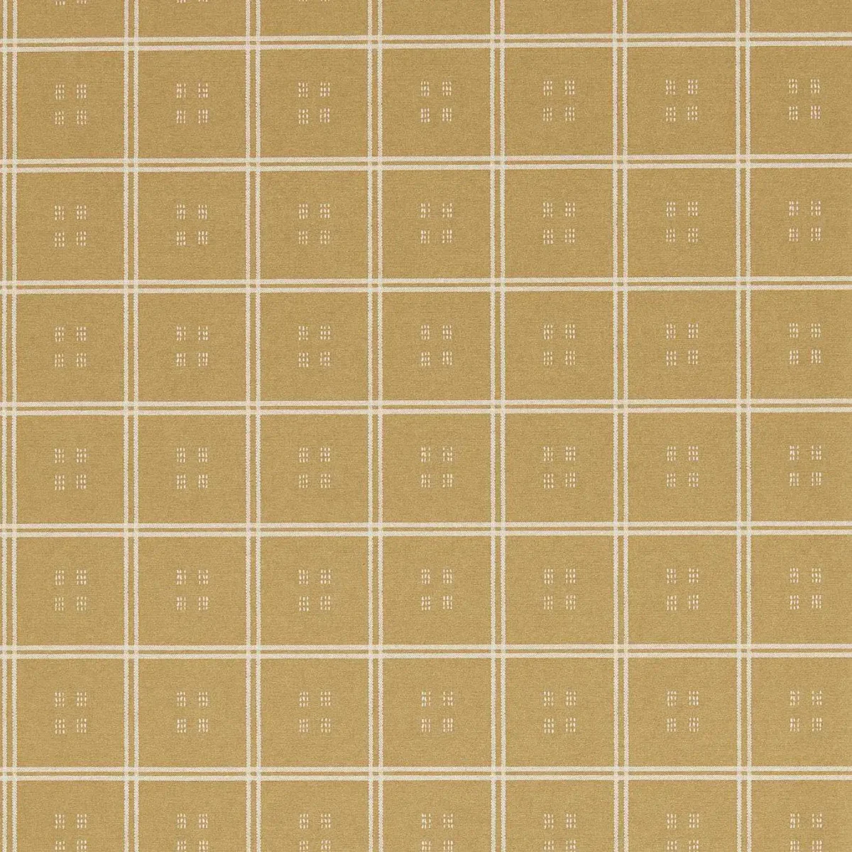 yellow checked wallpaper from sanderson