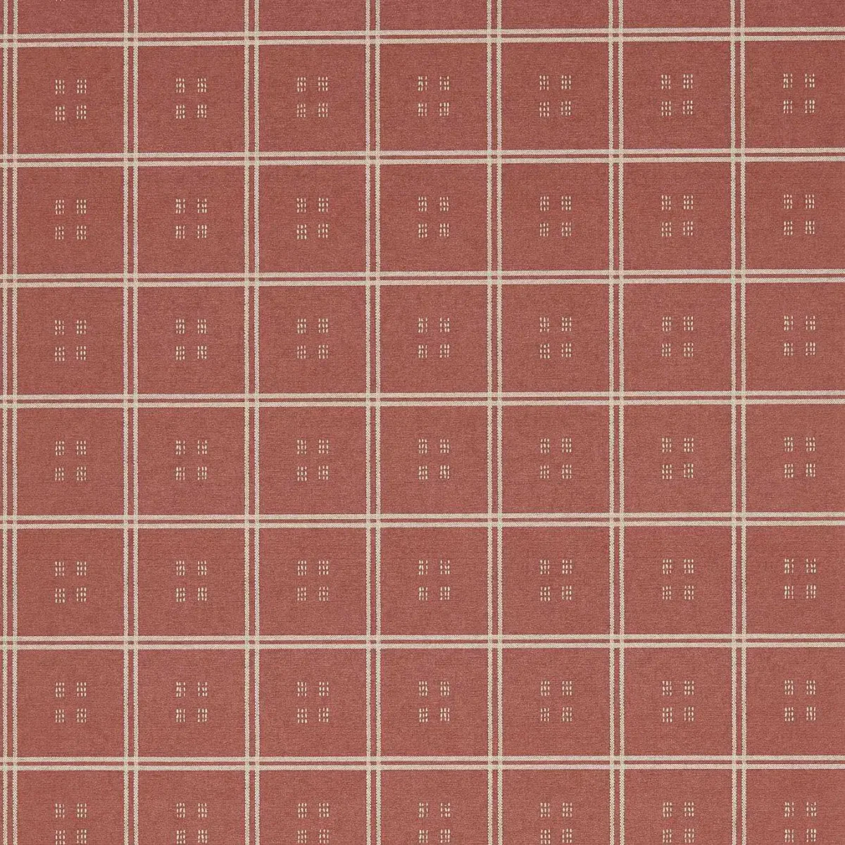 red checked wallpaper from sanderson
