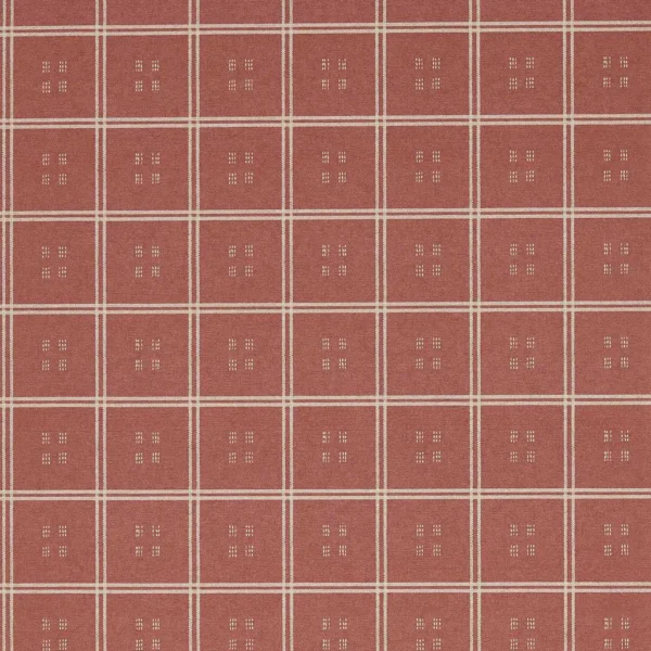 red checked wallpaper from sanderson