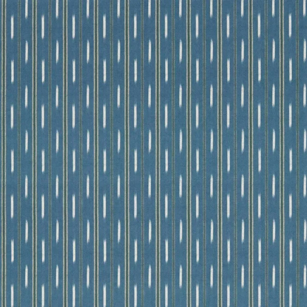 Mudmi Wallpaper - Persian Blue by blue striped wallpaper from sanderson