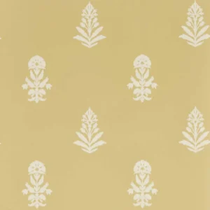 yellow botanical wallpaper from sanderson
