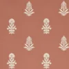 red botanical wallpaper from sanderson