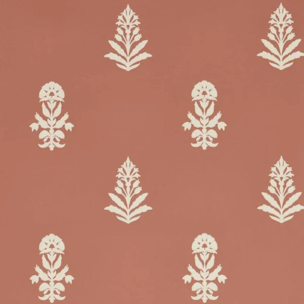 Dabu Wallpaper - Namak by red botanical wallpaper from sanderson