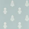 blue botanical wallpaper from sanderson