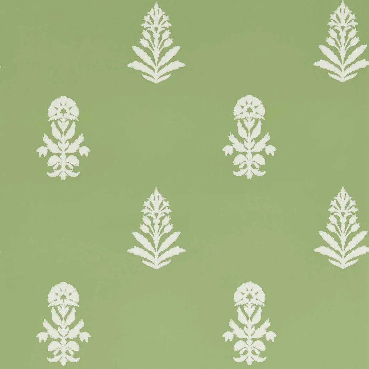 Dabu Wallpaper - Botany Green by green botanical wallpaper from sanderson
