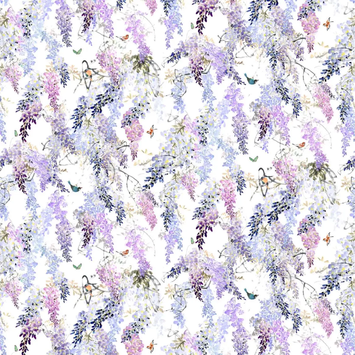 purple botanical wallpaper from sanderson