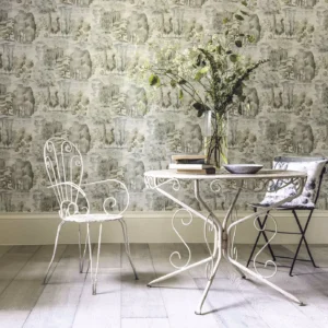 green botanical wallpaper and  with
