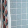 red checked wallpaper and with