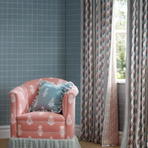 red checked wallpaper and  with