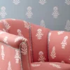 neutral botanical wallpaper and with