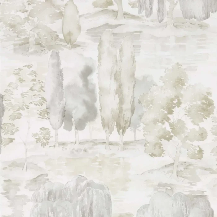 Waterperry Wallpaper - Ivory /  Stone – Ivory / Stone swatch