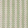 green striped embroideried fabric from Sanderson