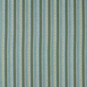 green striped woven fabric from Sanderson