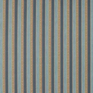 blue striped woven fabric from Sanderson