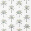 blue botanical linen fabric from Sanderson