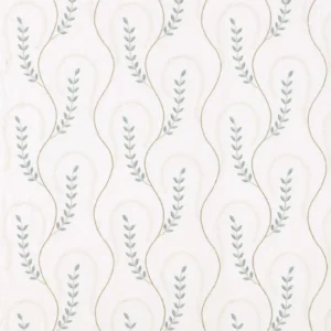 neutral botanical embroideried fabric from Sanderson