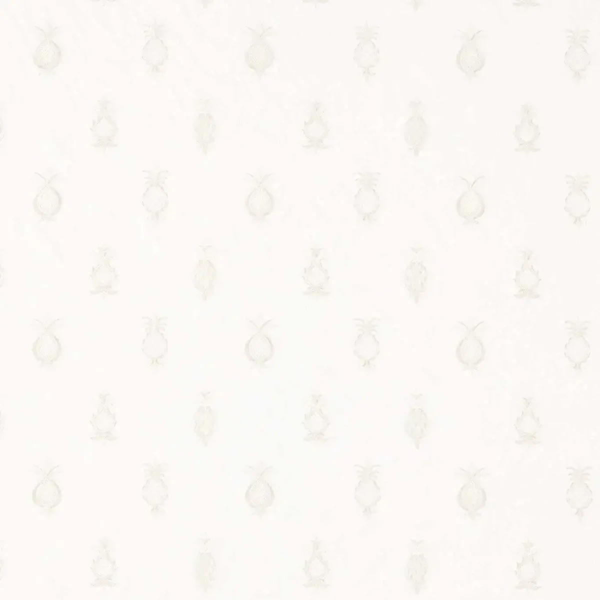 Pinery Fabric - Natural by white botanical embroideried fabric from Sanderson