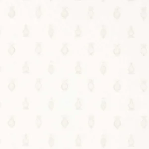 white botanical embroideried fabric from Sanderson