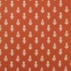 red botanical woven fabric from Sanderson
