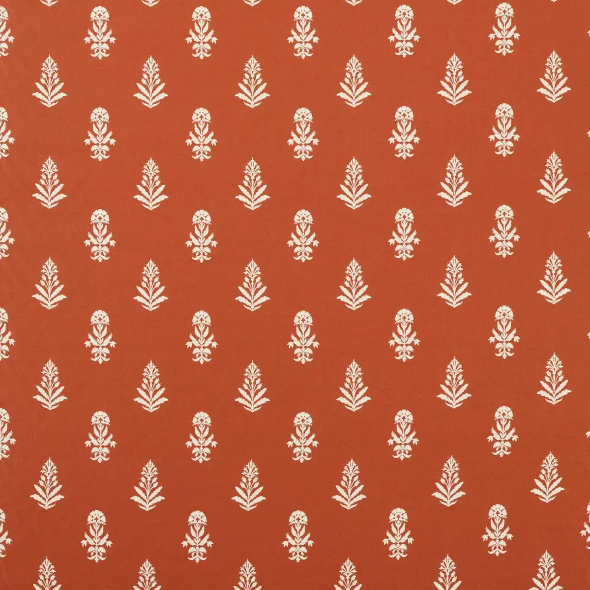 Dabu Fabric - Aleppo Pepper by red botanical woven fabric from Sanderson