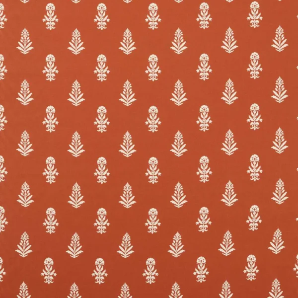 Dabu Fabric - Aleppo Pepper by red botanical woven fabric from Sanderson
