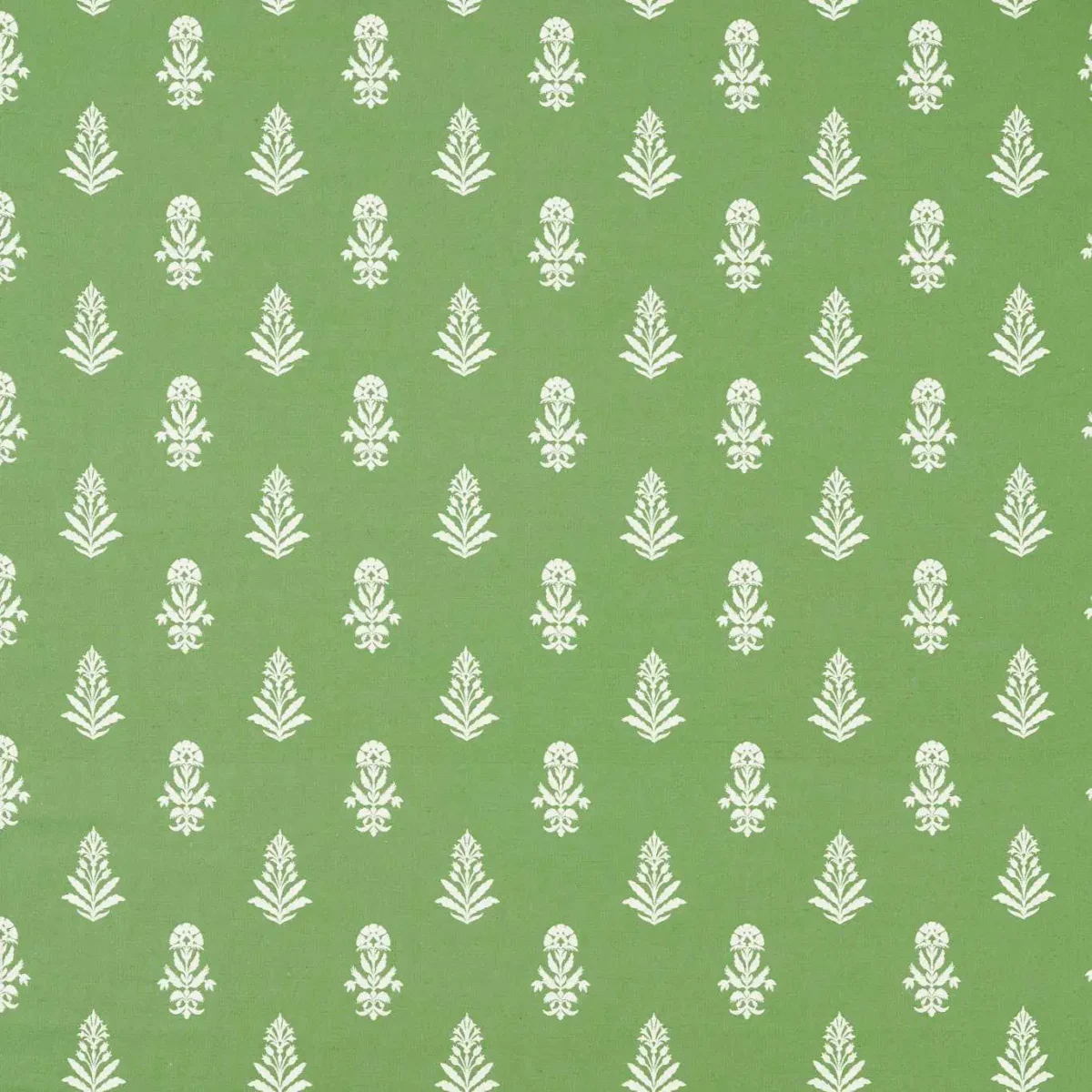 Dabu Fabric - Spirulina by green botanical woven fabric from Sanderson