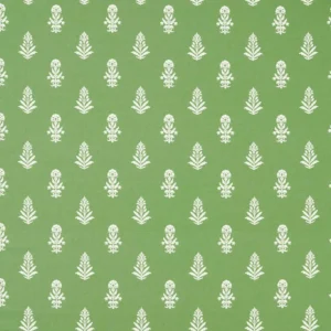 green botanical woven fabric from Sanderson