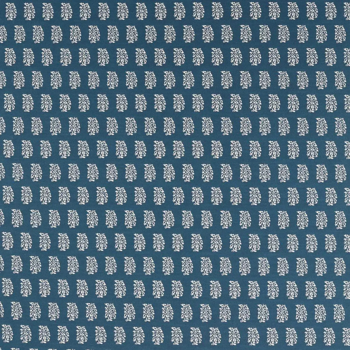 Bagru Fabric - Indigo by blue spotted woven fabric from Sanderson