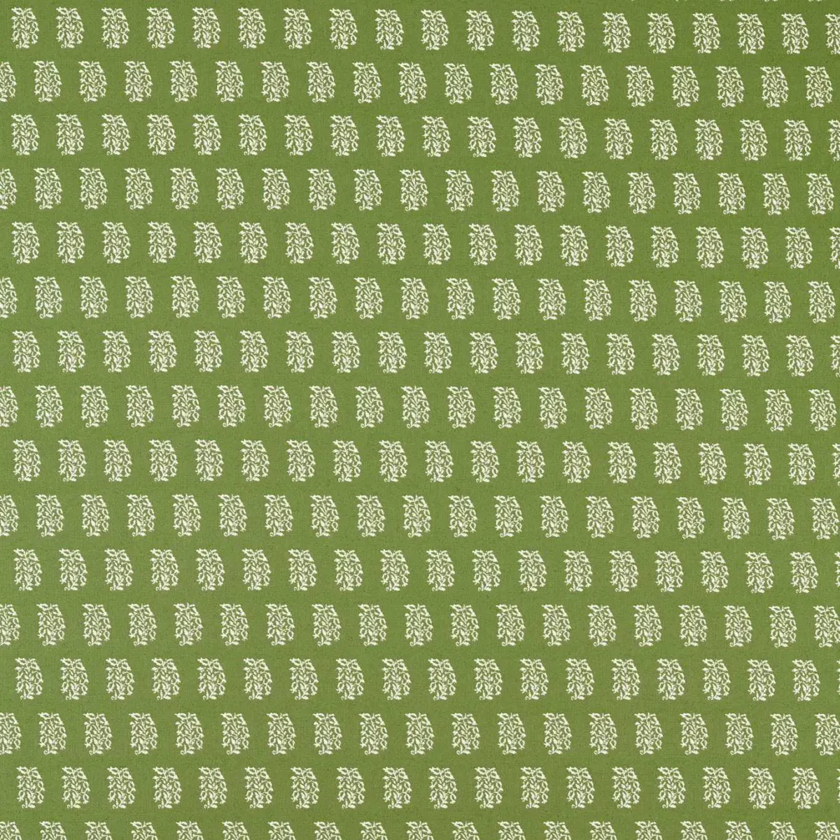 Bagru Fabric - Avocado by green spotted woven fabric from Sanderson