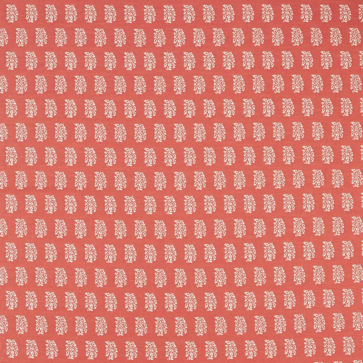 Bagru Fabric - Pink Pepper by red spotted woven fabric from Sanderson