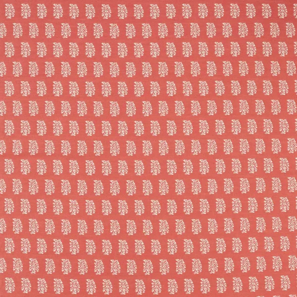 Bagru Fabric - Pink Pepper by red spotted woven fabric from Sanderson
