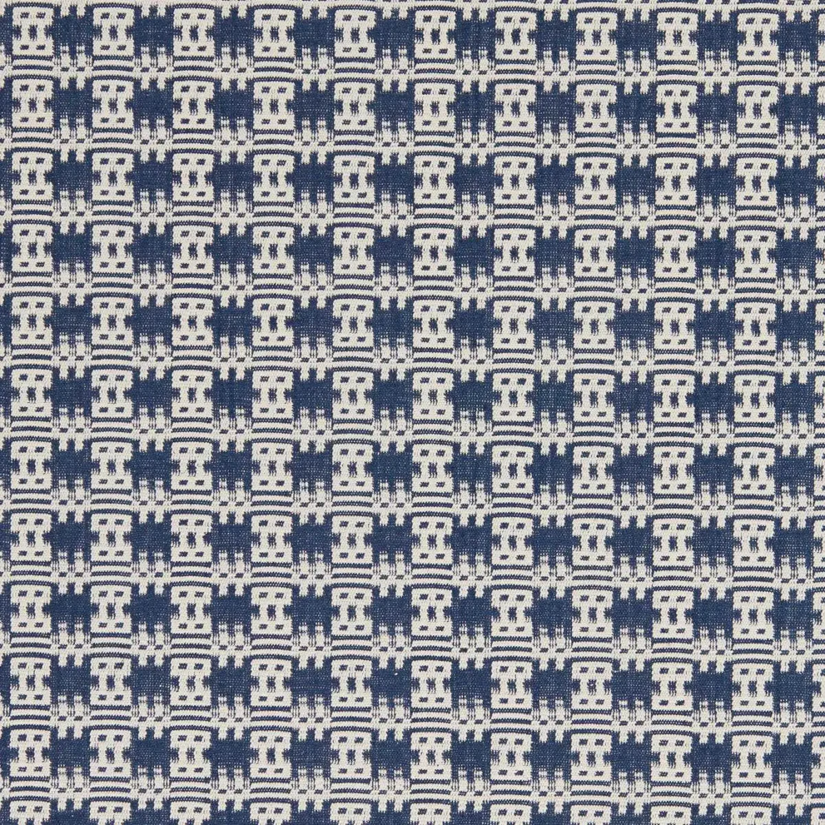 Akan Fabric - Indigo by blue misc woven fabric from Sanderson