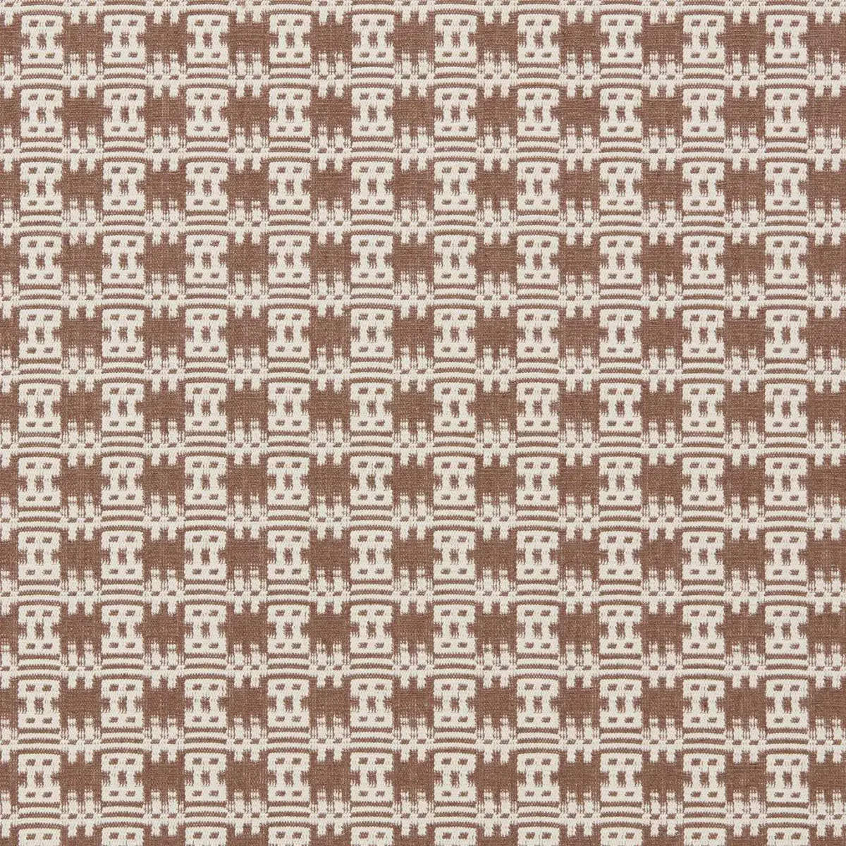 Akan Fabric - Cocoa by brown misc woven fabric from Sanderson